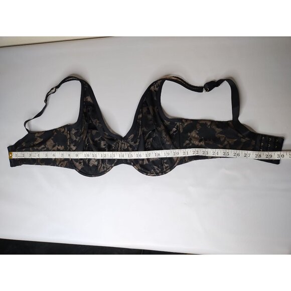 Thirdlove Unlined Foliage Perfect Coverage Bra 36G Black & Beige - Picture 4 of 8